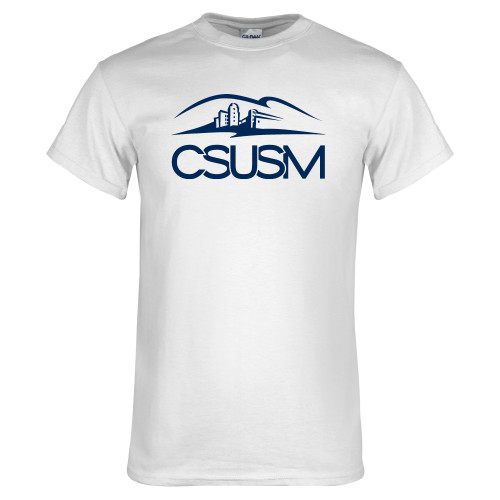  White T Shirt - CSUSM with University