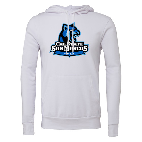  Bella + Canvas White Fleece Hood - Golf