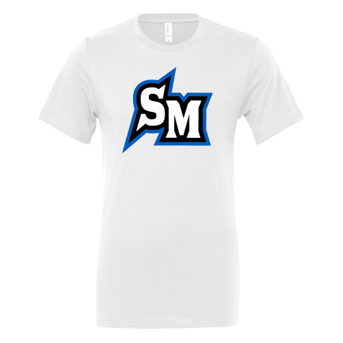  Bella + Canvas White Jersey Cotton T Shirt - SM Primary Mark - CSUSM
