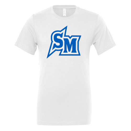  Bella + Canvas White Jersey Cotton T Shirt - SM Primary Mark - CSUSM