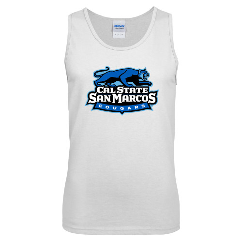  White Tank Top - Secondary Logo