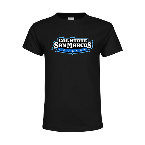  Youth Black T Shirt - Tertiary Logo