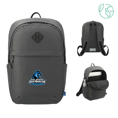  Repreve Charcoal Ocean Commuter Computer Backpack - Primary Logo