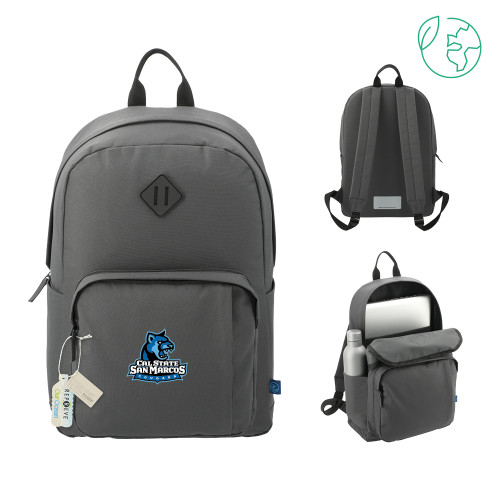  Repreve Ocean Charcoal Everyday Computer Backpack - Primary Logo