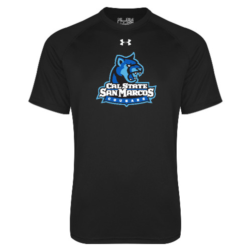  Under Armour Black Tech Tee - Primary Logo