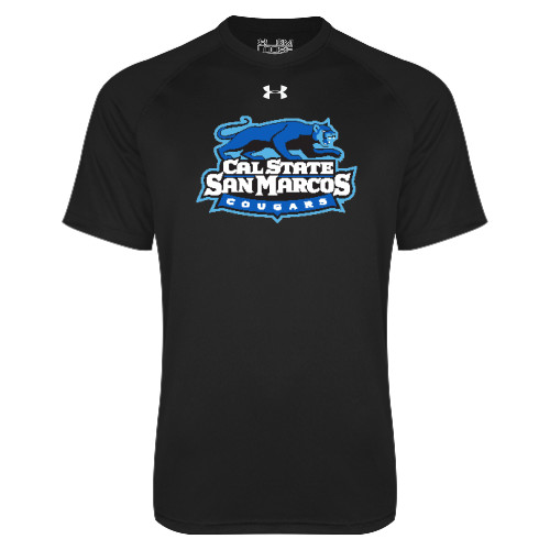  Under Armour Black Tech Tee - Secondary Logo