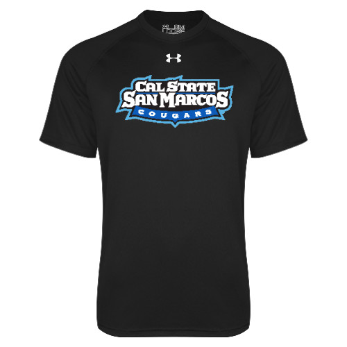  Under Armour Black Tech Tee - Tertiary Logo