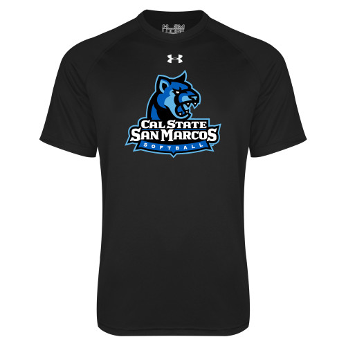  Under Armour Black Tech Tee - Softball