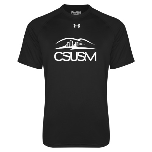  Under Armour Black Tech Tee - CSUSM with University