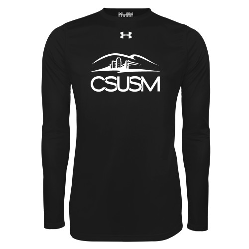  Under Armour Black Long Sleeve Tech Tee - CSUSM with University