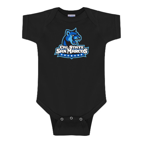  Black Infant Onesie - Primary Logo