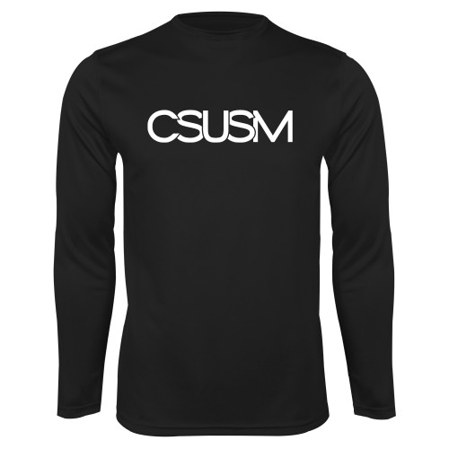  Black Performance Long Sleeve Shirt - CSUSM
