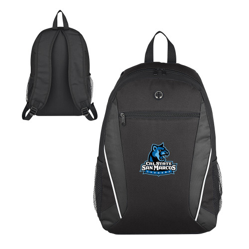  Homerun Black Computer Backpack - Primary Logo