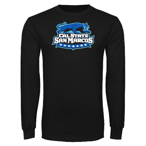  Black Long Sleeve T Shirt - Secondary Logo