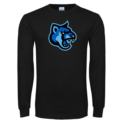  Black Long Sleeve T Shirt - Cougar Head