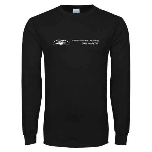  Black Long Sleeve T Shirt - California State University San Marcos Flat