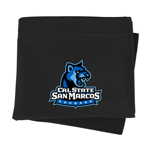  Black Sweatshirt Blanket - Primary Logo