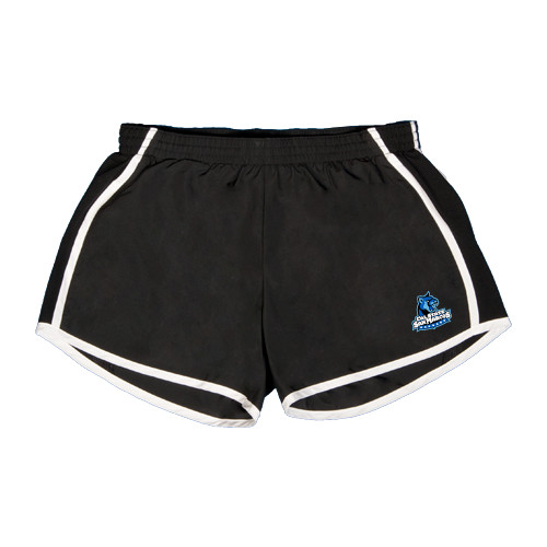  Womens Black/White Team Short - Primary Logo