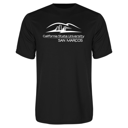  Black Performance Tee - California State University San Marcos