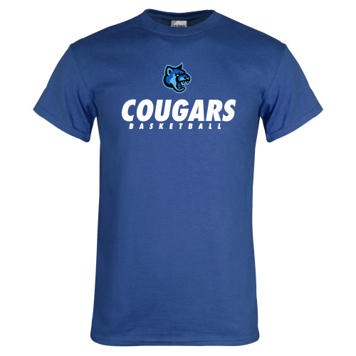  Royal T Shirt - Basketball Stacked