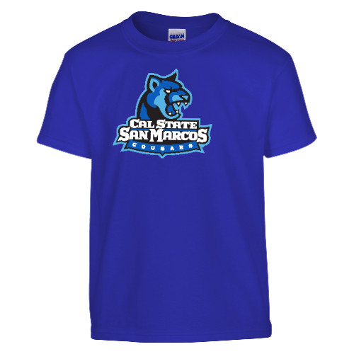  Youth Royal T Shirt - Primary Logo