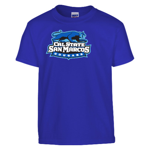  Youth Royal T Shirt - Secondary Logo