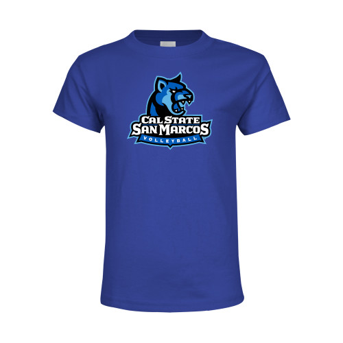  Youth Royal T Shirt - Volleyball