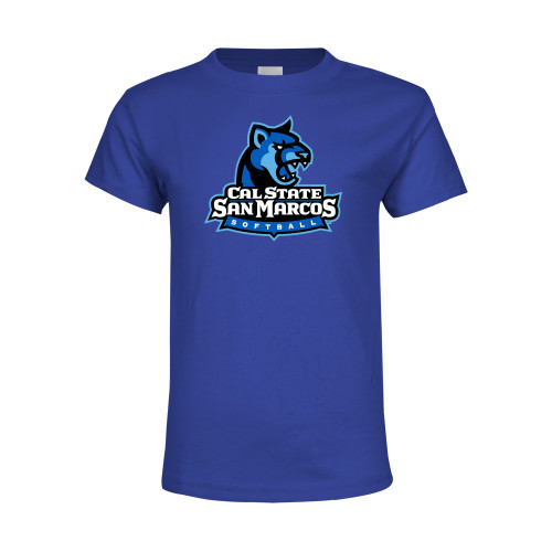  Youth Royal T Shirt - Softball