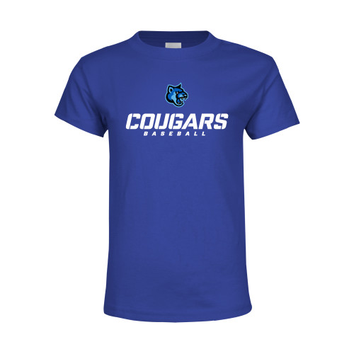  Youth Royal T Shirt - Baseball Stacked