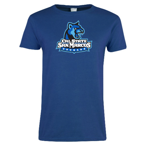 Womens Royal Short Sleeve Tee - Primary Logo
