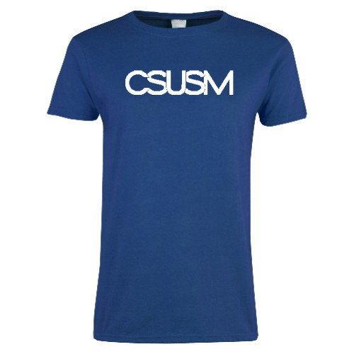  Womens Royal Short Sleeve Tee - CSUSM