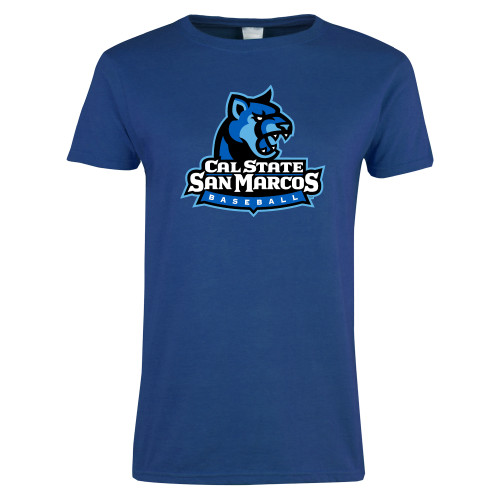  Womens Royal Short Sleeve Tee - Baseball