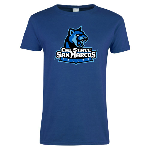  Womens Royal Short Sleeve Tee - Soccer