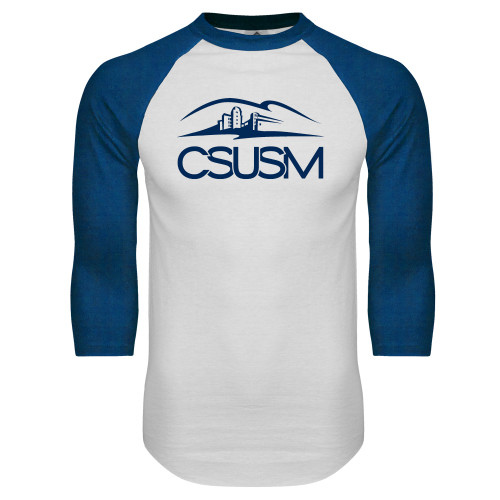 Main Image for  White/Royal Raglan Baseball T Shirt