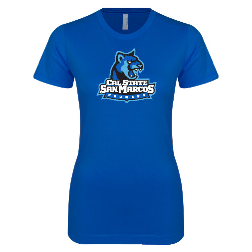  Next Level Womens Royal Boyfriend Tee - Primary Logo