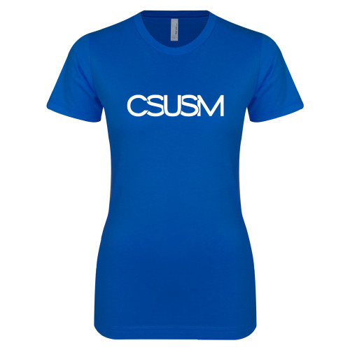  Next Level Womens Royal Boyfriend Tee - CSUSM