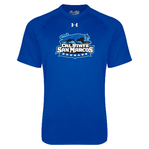  Under Armour Royal Tech Tee - Secondary Logo