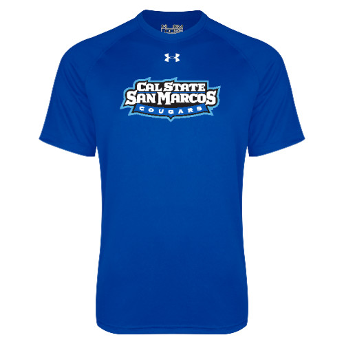  Under Armour Royal Tech Tee - Tertiary Logo
