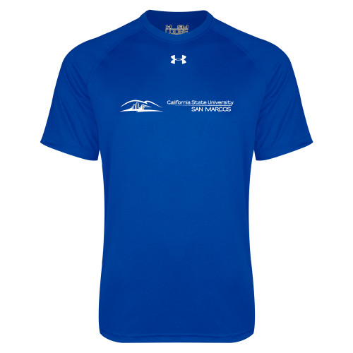  Under Armour Royal Tech Tee - California State University San Marcos Flat