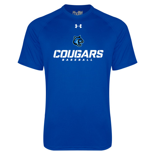  Under Armour Royal Tech Tee - Baseball Stacked