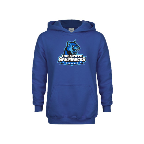  Youth Royal Fleece Hoodie - Primary Logo