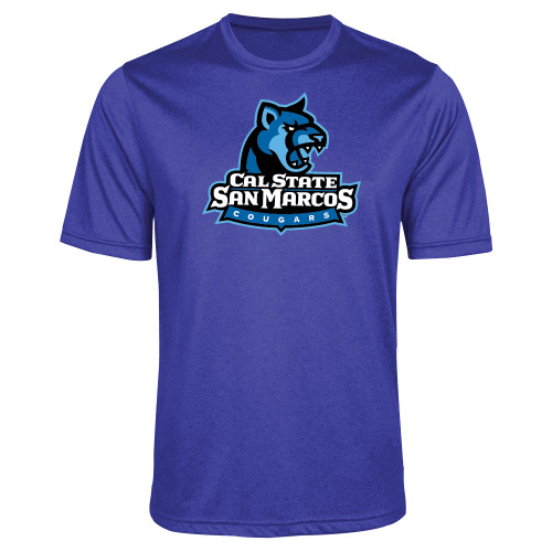  Royal Heather Performance Contender Tee - Primary Logo