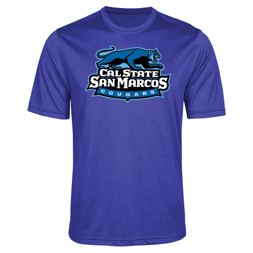  Royal Heather Performance Contender Tee - Secondary Logo