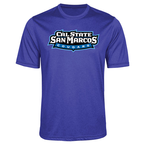  Royal Heather Performance Contender Tee - Tertiary Logo
