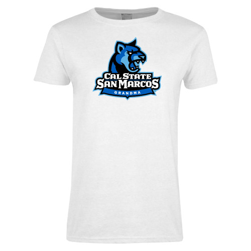  Womens White Short Sleeve Tee - Grandma