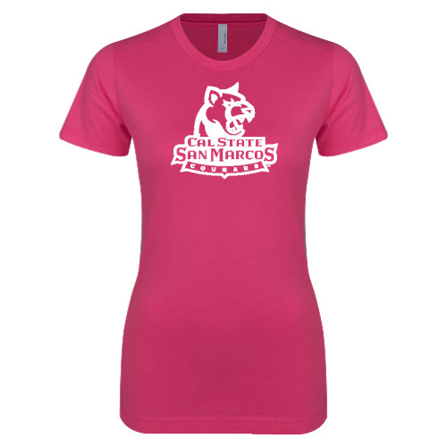 Main Image for  Next Level Womens Fuchsia Boyfriend Tee