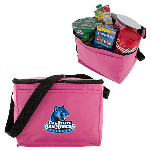  Six Pack Pink Cooler - Primary Logo