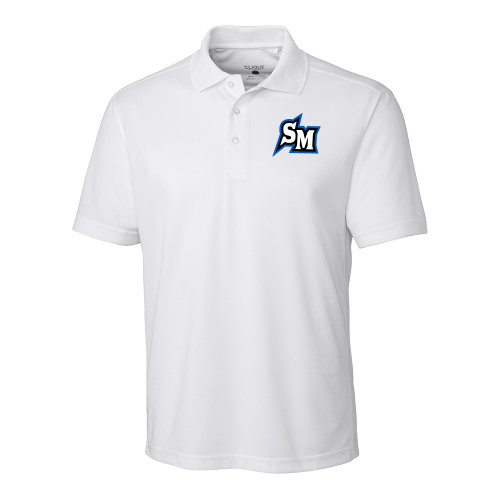  C&B White Clique Ice Pique Polo - SM Primary Mark - CSUSM
