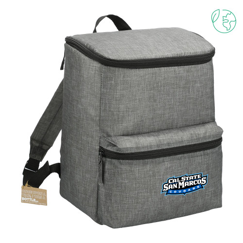  Excursion Charcoal Recycled 20 Can Backpack Cooler - Tertiary Logo