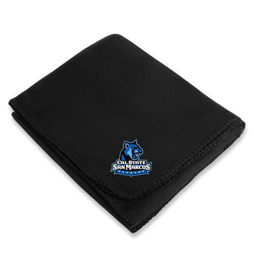  Black Arctic Fleece Blanket - Primary Logo